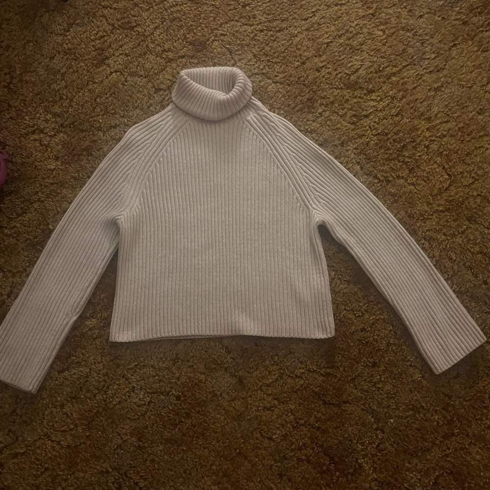 Light Purple Turtleneck Sweater